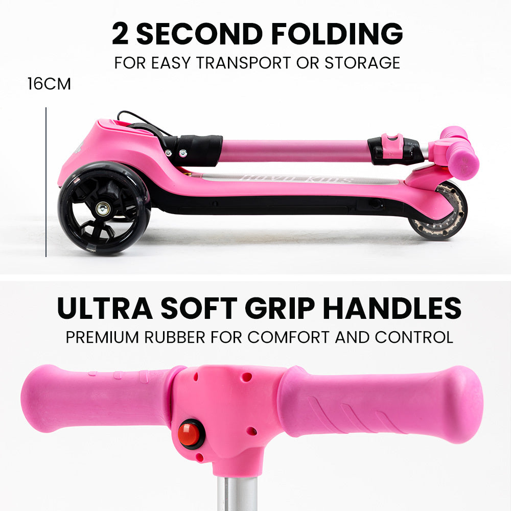 Kids 3-Wheel Electric Scooter  Pink