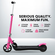 KIDS Electric Scooter  E-Scooter 125W Rechargeable, Pink