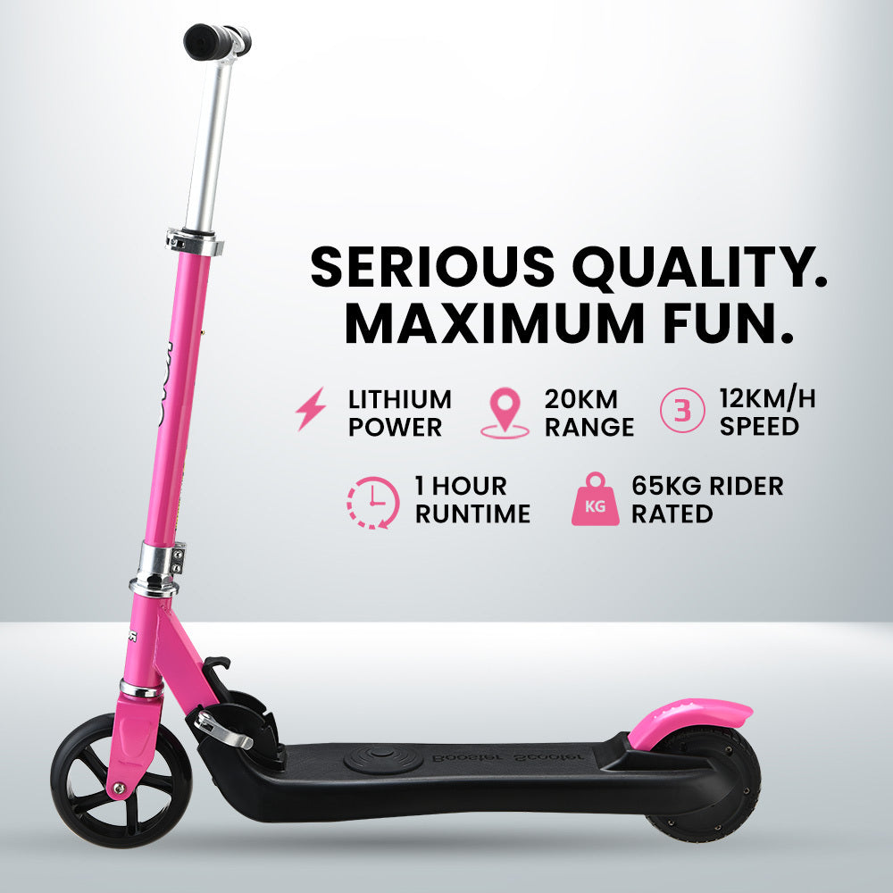 KIDS Electric Scooter  E-Scooter 125W Rechargeable, Pink