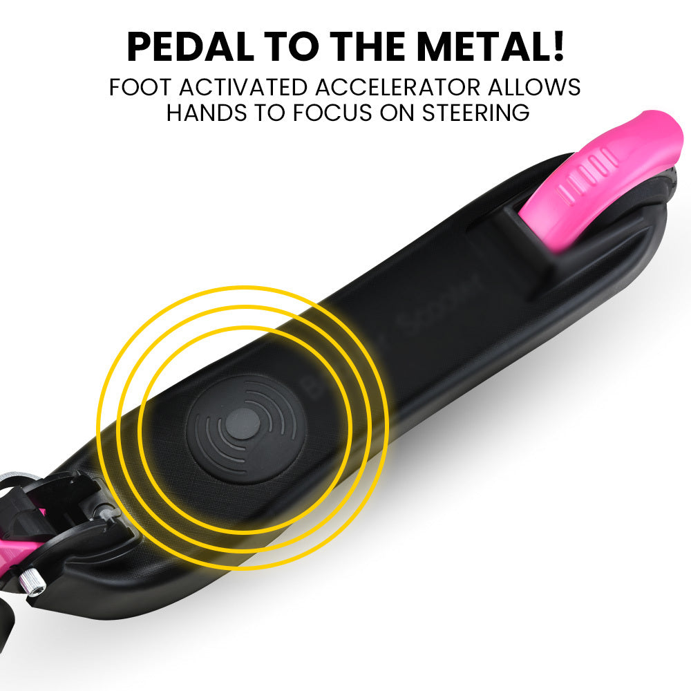 KIDS Electric Scooter  E-Scooter 125W Rechargeable, Pink