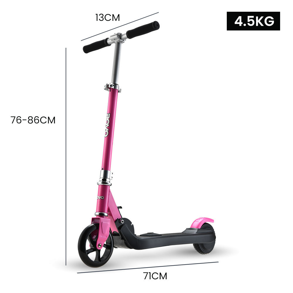 KIDS Electric Scooter  E-Scooter 125W Rechargeable, Pink