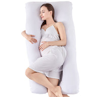 Pregnancy/Maternity/Nursing Pillow with Pillowcase (White)