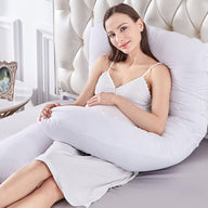 Pregnancy/Maternity/Nursing Pillow with Pillowcase (White)