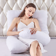 Pregnancy/Maternity/Nursing Pillow with Pillowcase (White)