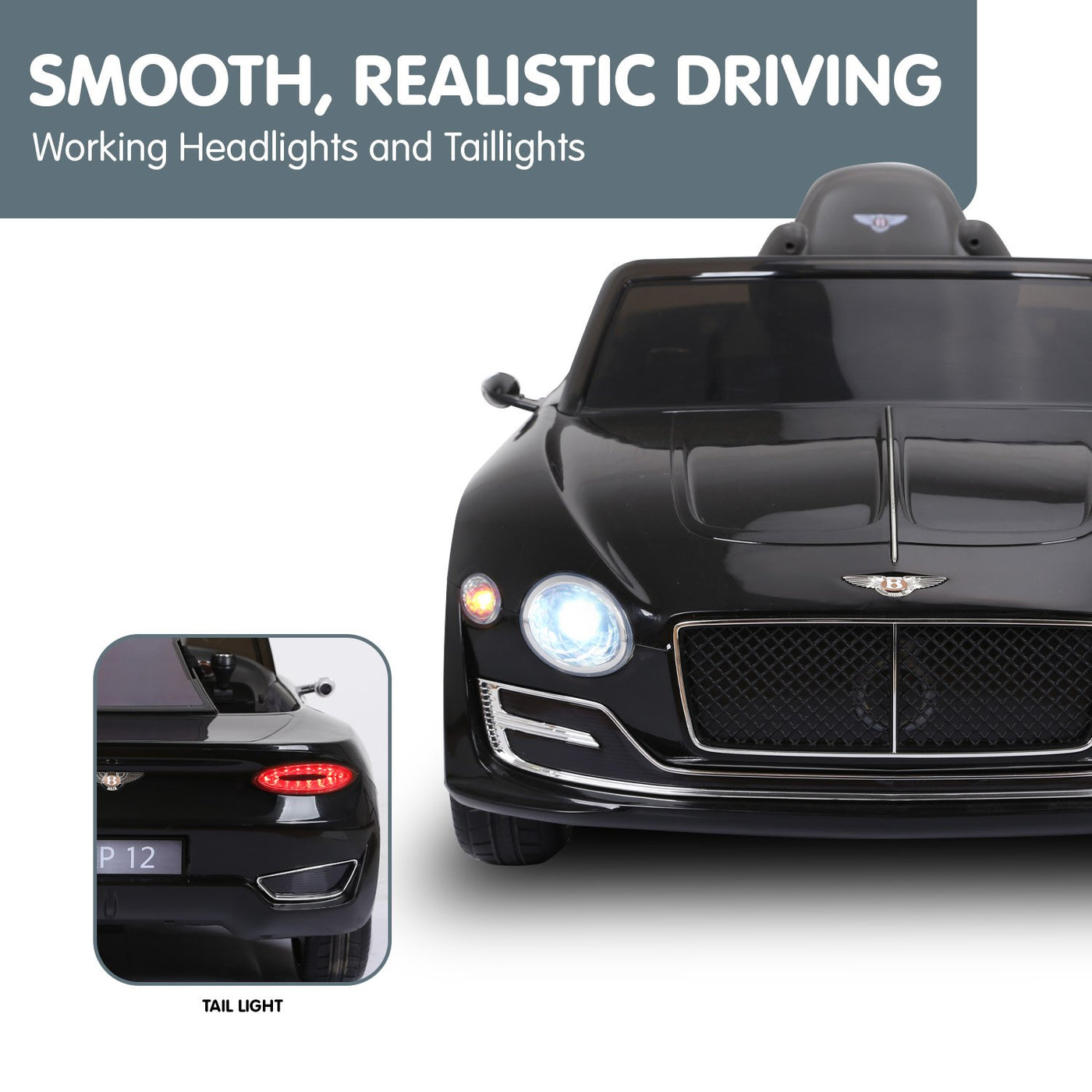 Bentley Speed 6E Electric Kids Ride On Car Black