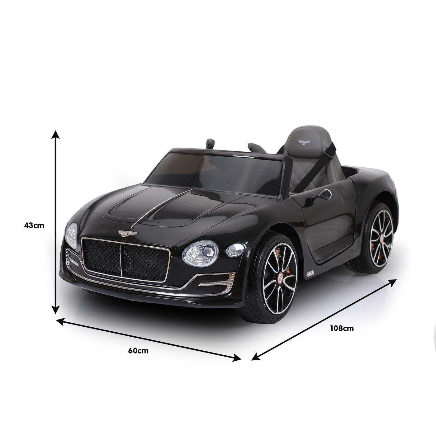 Bentley Speed 6E Electric Kids Ride On Car Black