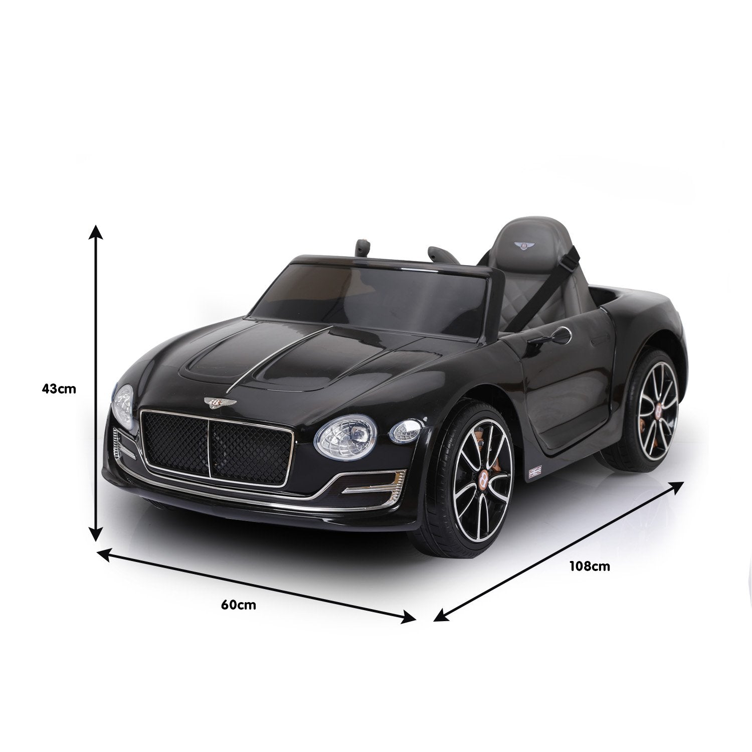 Bentley Speed 6E Electric Kids Ride On Car Black