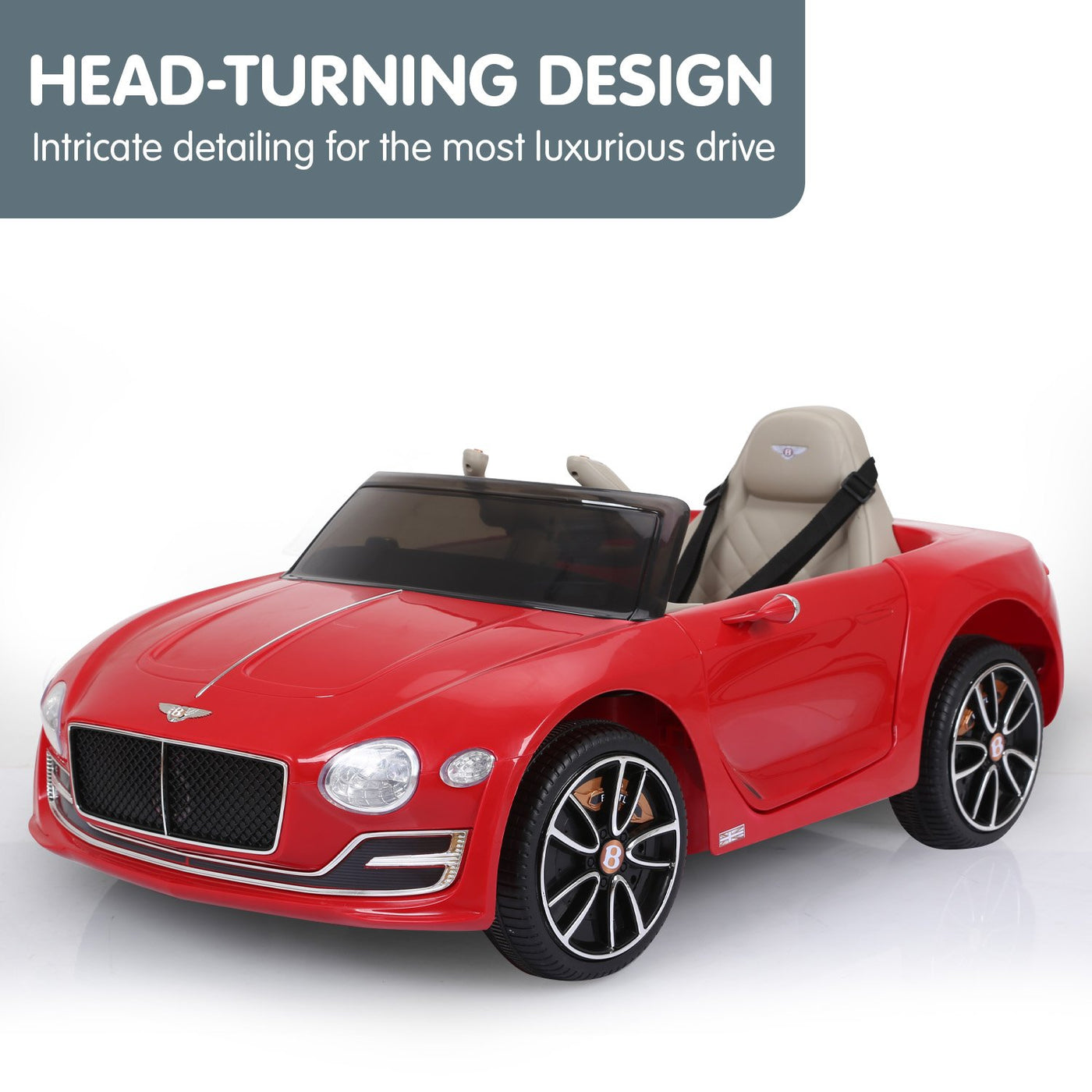 Bentley  6E Licensed Kids Ride On Electric Car Remote Control - Red