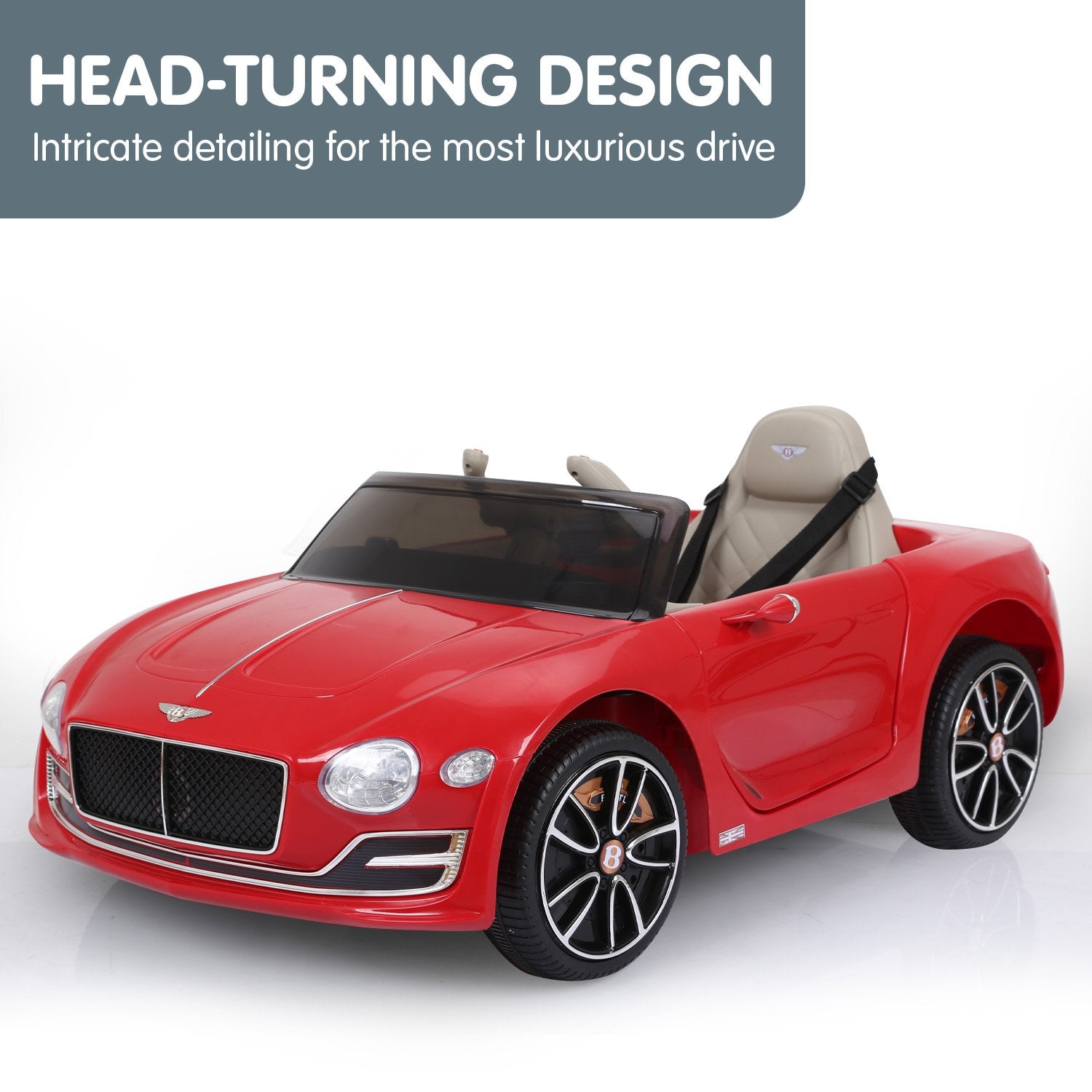 Bentley  6E Licensed Kids Ride On Electric Car Remote Control - Red