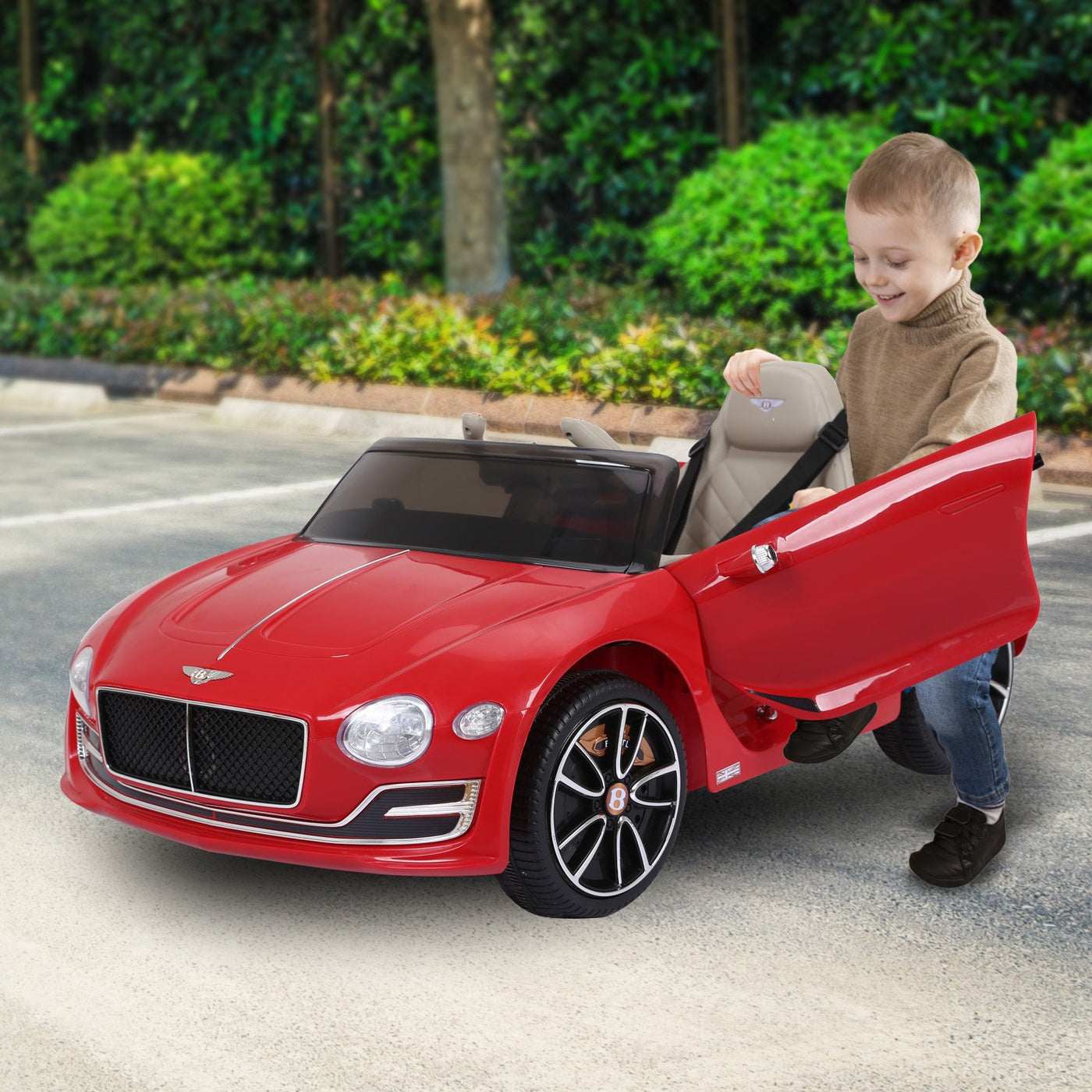 Bentley  6E Licensed Kids Ride On Electric Car Remote Control - Red