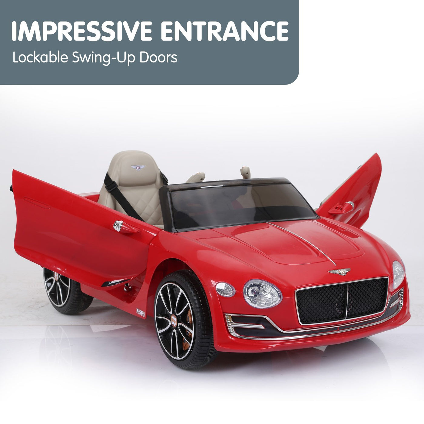 Bentley  6E Licensed Kids Ride On Electric Car Remote Control - Red