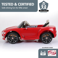Bentley  6E Licensed Kids Ride On Electric Car Remote Control - Red