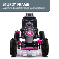 Kids Ride On Pedal Go Kart - Rose Pink