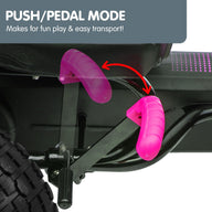 Kids Ride On Pedal Go Kart - Rose Pink