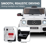 Mercedes Benz AMG G63 Kids Ride On Electric Car - White