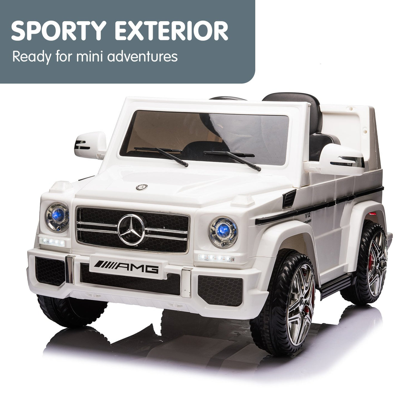 Mercedes Benz AMG G65  Ride On Electric Car Remote Control - White