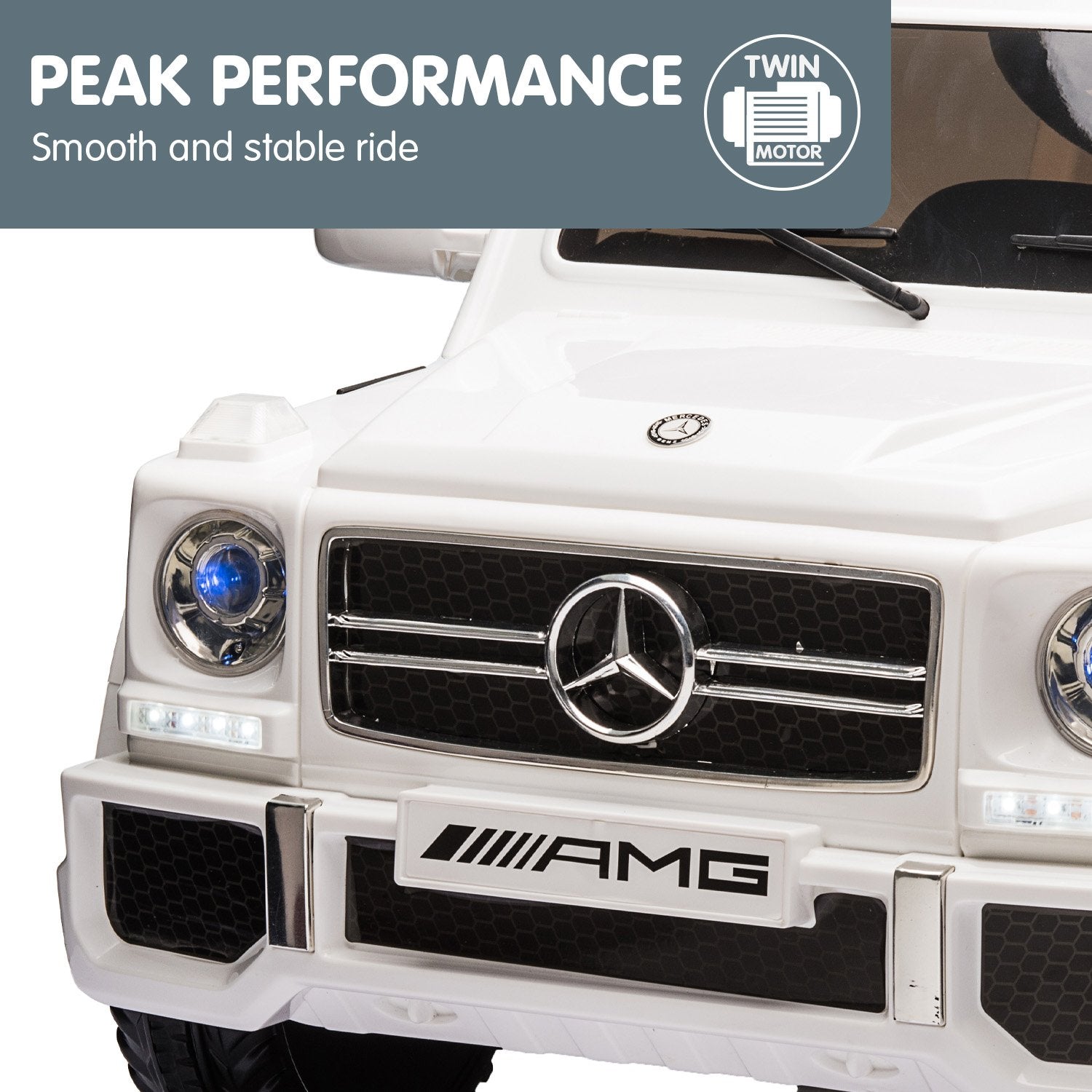 Mercedes Benz AMG G65  Ride On Electric Car Remote Control - White