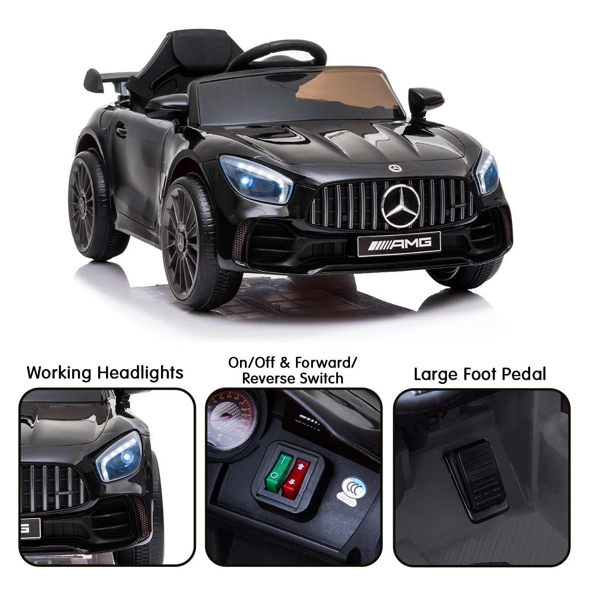 Mercedes Benz  Electric Ride On Car Remote Control - Black
