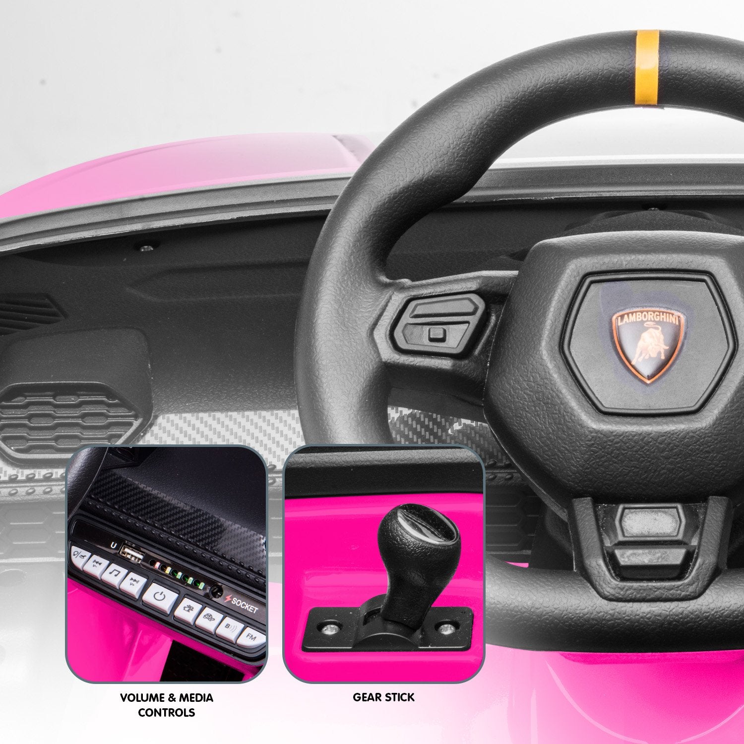 Kahuna Lamborghini  Electric Ride On Car  - Pink