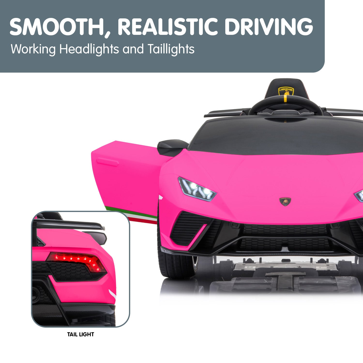 Kahuna Lamborghini  Electric Ride On Car  - Pink