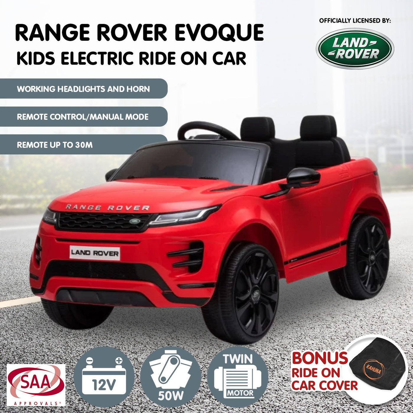 Land Rover Electric Ride On Car Remote Control - Red