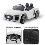 Spyder Audi  Electric Ride On Car Remote Control - White