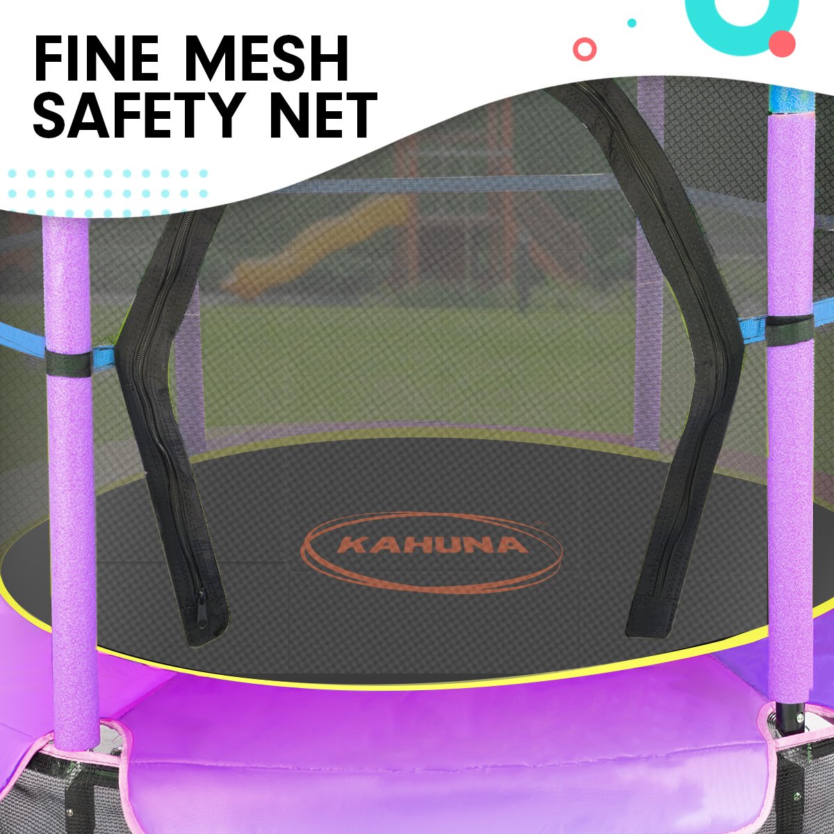 4.5ft Trampoline - Blue / Purple