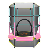 4.5ft Trampoline - Green / Pink