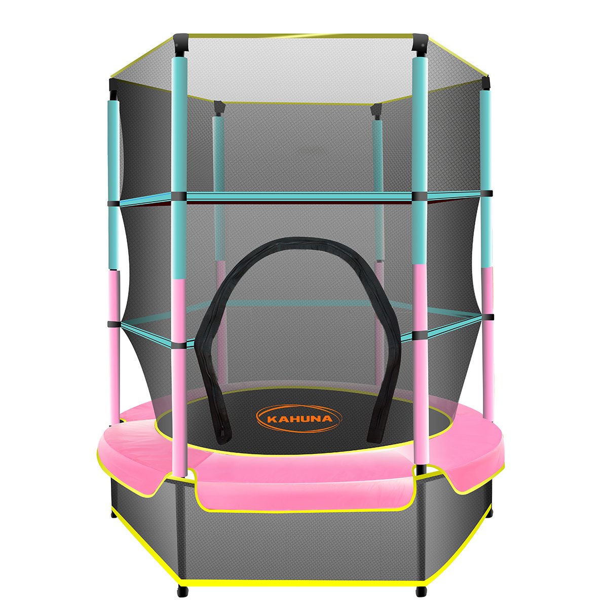 4.5ft Trampoline - Green / Pink