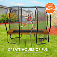 6ft X 9ft Rectangular  Trampoline - Orange