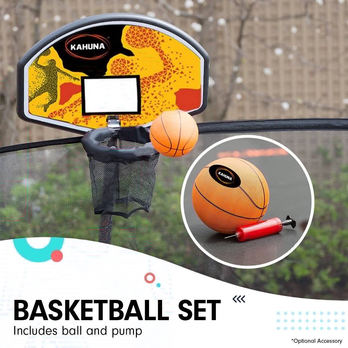 6ft X 9ft Rectangular  Trampoline - Orange