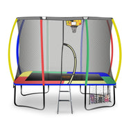 6ft X 9ft Rectangular Trampoline - Rainbow