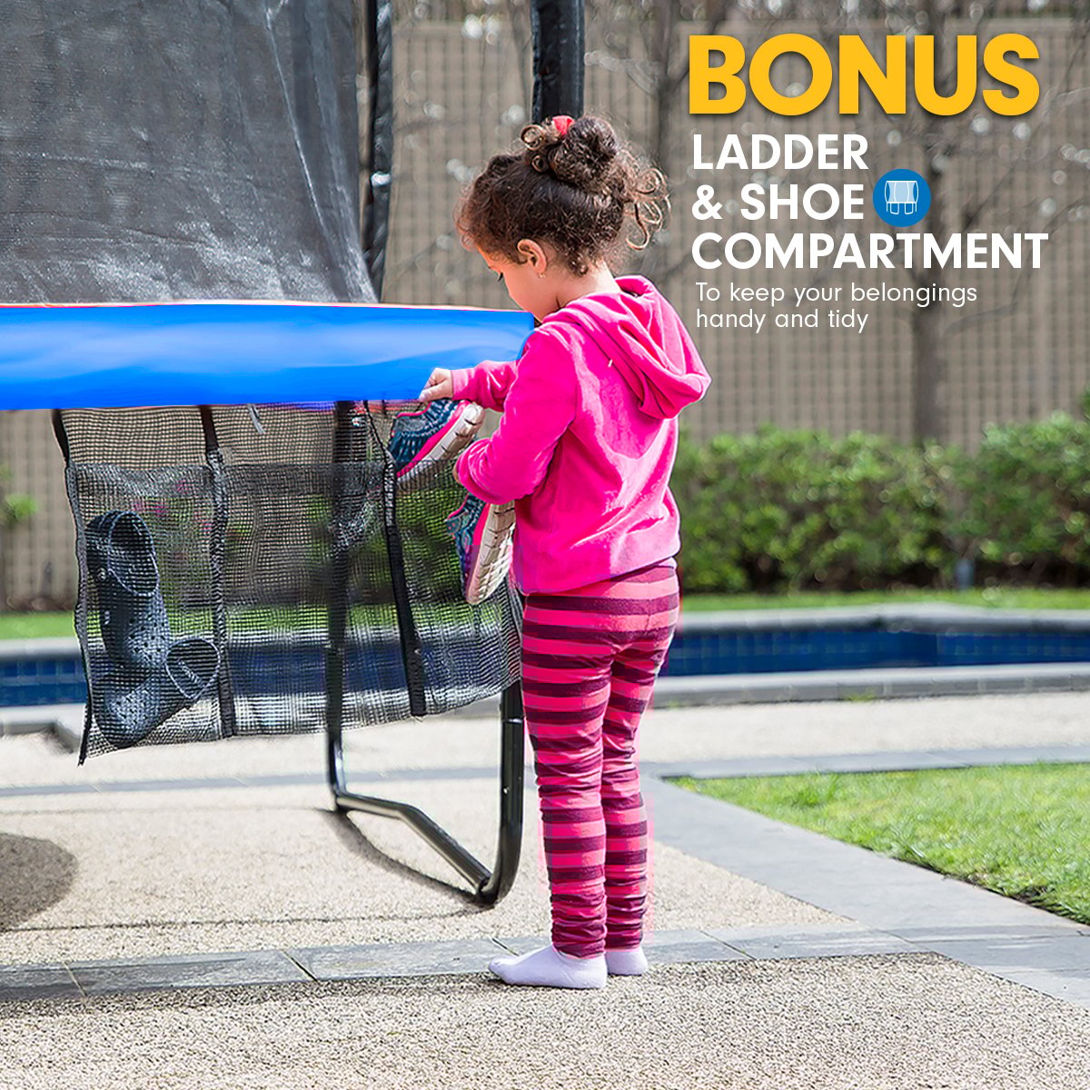 6ft X 9ft Rectangular Trampoline - Rainbow
