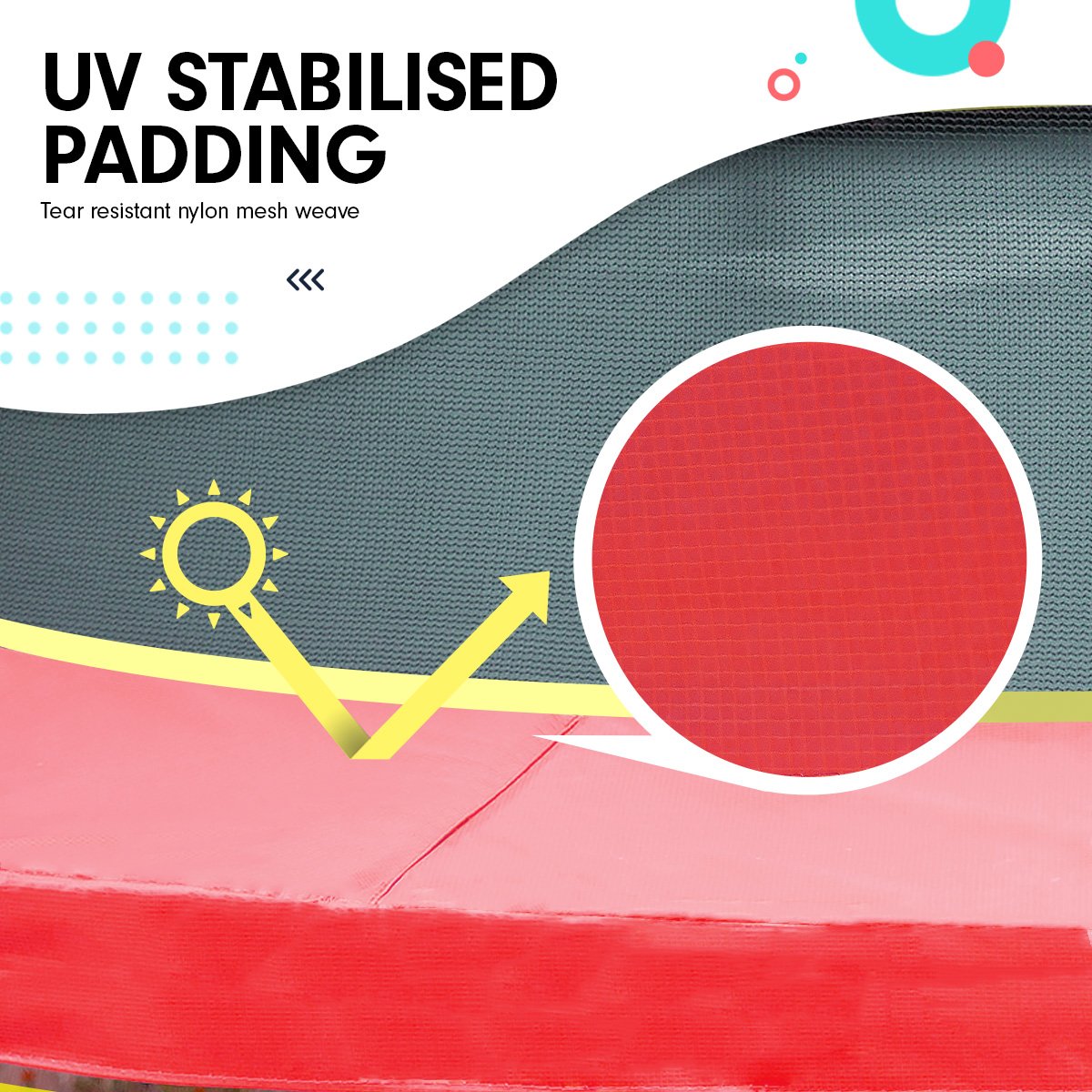 4.5ft Trampoline - Red