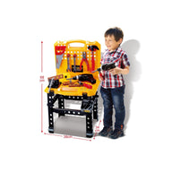 Toy Power Workbench, Bench Construction Set with Tools and Electric Drill - SM Everyday Living