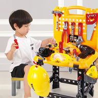 Toy Power Workbench, Bench Construction Set with Tools and Electric Drill - SM Everyday Living
