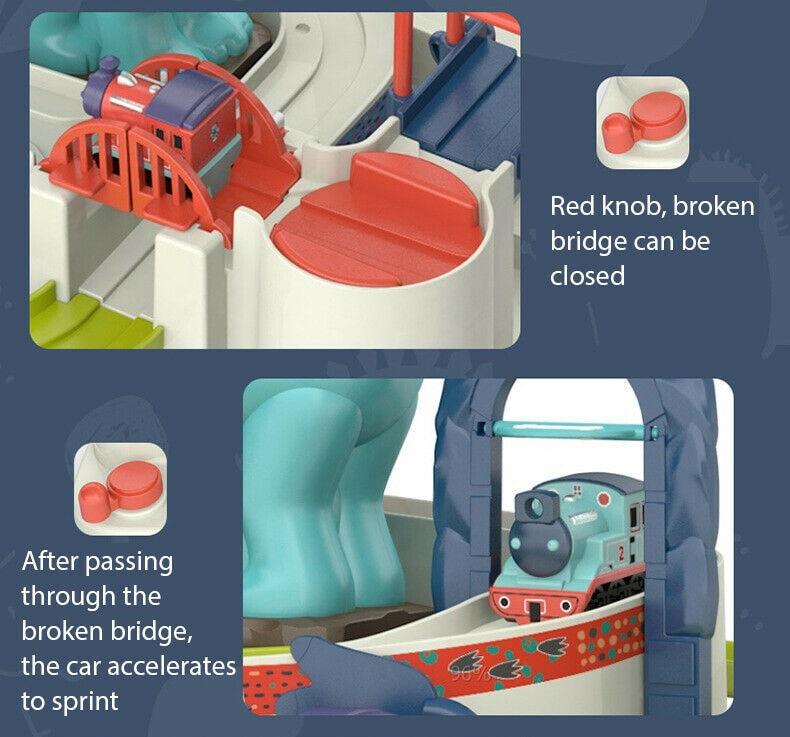 Dinosaur Car Toy Educational Car Vehicle Track Adventure Game Toy Kids Gift - SM Everyday Living