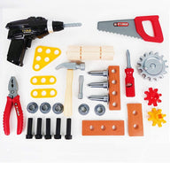 Toy Power Workbench, Kids Power Tool Bench Construction Set with Tools and Electric Drill - SM Everyday Living