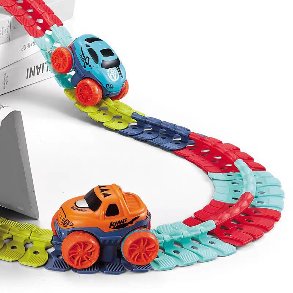 Changeable Track In The Dark Track with LED Light-Up Race Car - SM Everyday Living