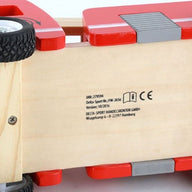 Fire truck wooden with ladder and firemen Fire engine Red - SM Everyday Living