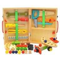 Children's pretend play build fix wood Toolbox Toy - SM Everyday Living