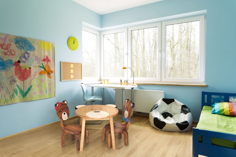 Children's furniture Set Bear Table and 2 Chairs