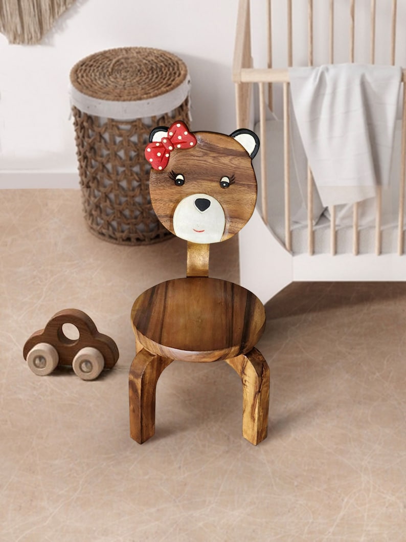 Children's furniture Set Bear Table and 2 Chairs