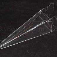 10 Pack of Clear Pyramid Triangle Shaped Small Clear Gift Box
