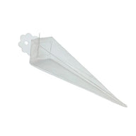 10 Pack of Clear Pyramid Triangle Shaped Small Clear Gift Box