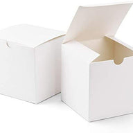 10 Pack of White 5x5x8cm Square Cube Card Gift Box