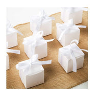 10 Pack of White 5x5x8cm Square Cube Card Gift Box