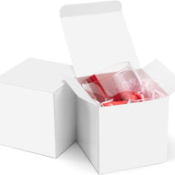 10 Pack of White 5x5x8cm Square Cube Card Gift Box