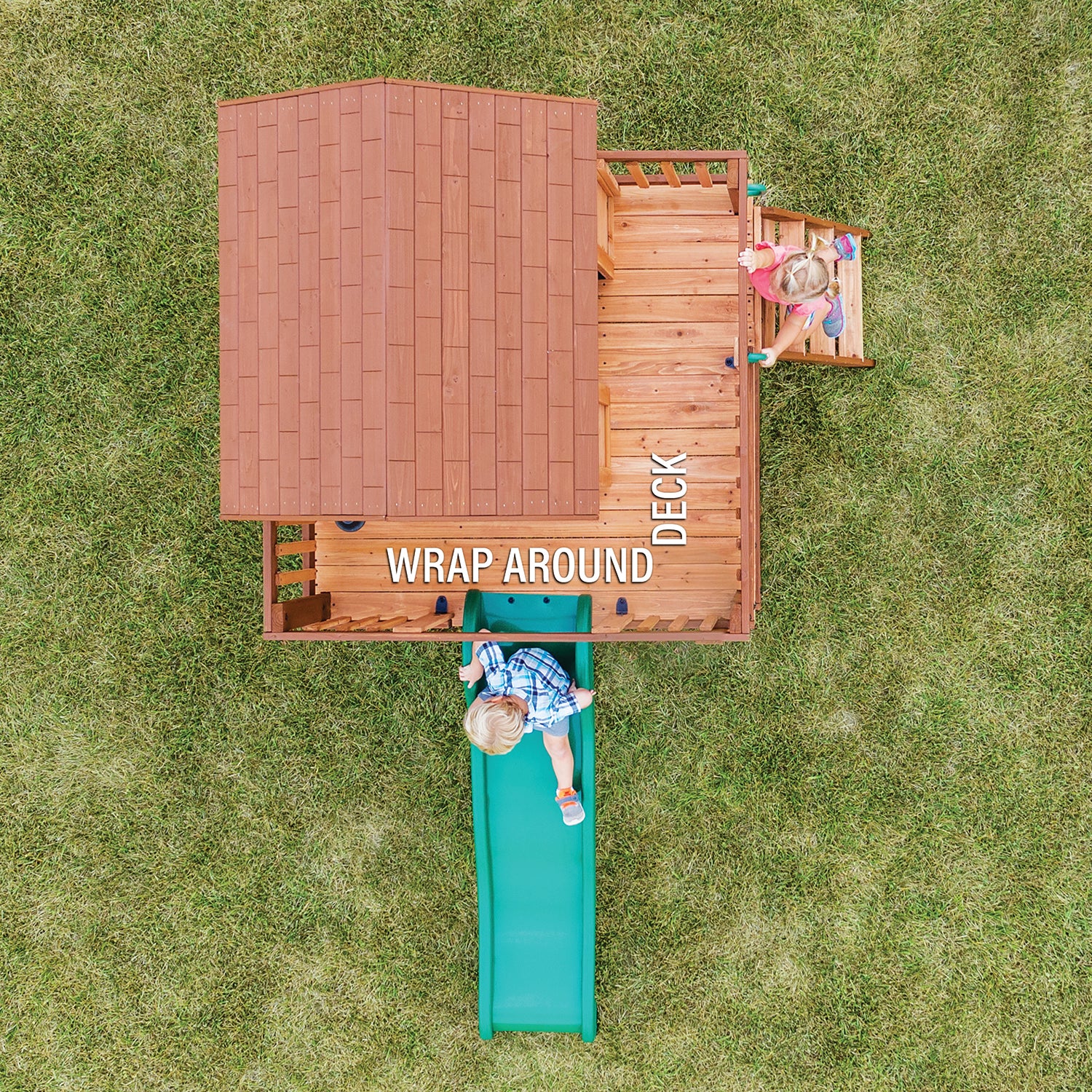 Echo Heights Cubby House with Slide