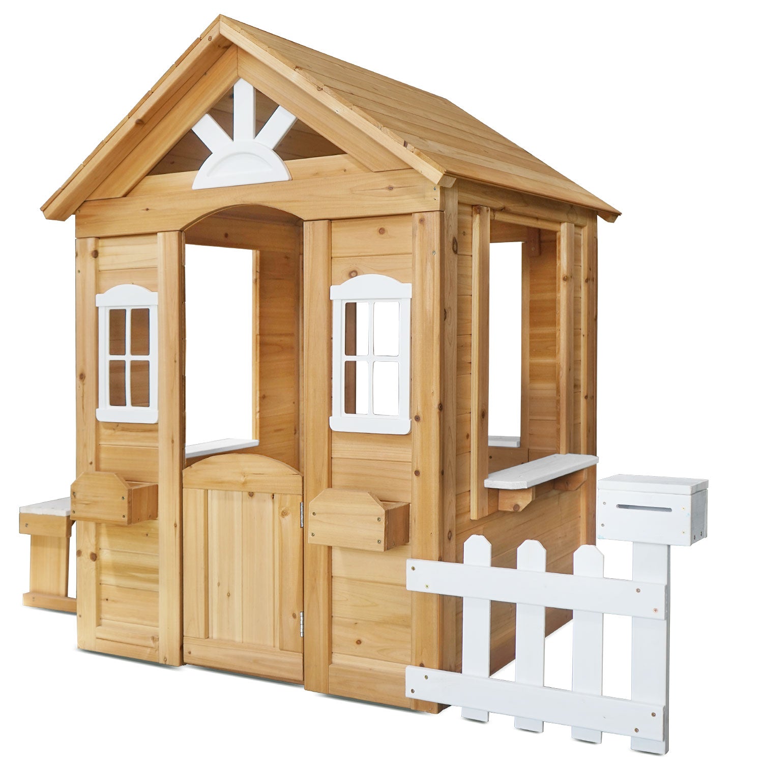 Kids Teddy  Cubby House Natural